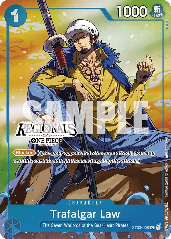 Trafalgar Law, One Piece Promotion Cards ST03-008