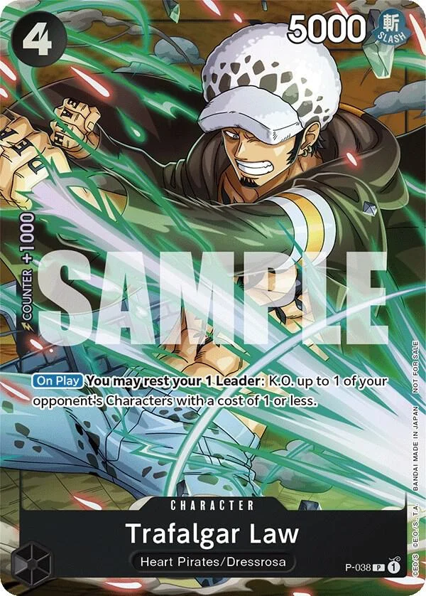 Trafalgar Law, One Piece Promotion Cards P-038