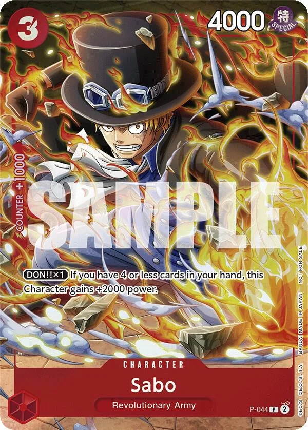 Sabo, One Piece Promotion Cards P-044