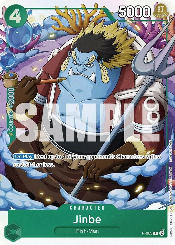 Jinbe, One Piece Promotion Cards P-063
