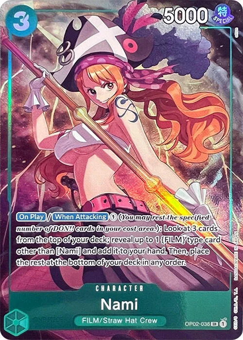 Nami, One Piece Promotion Cards OP02-036