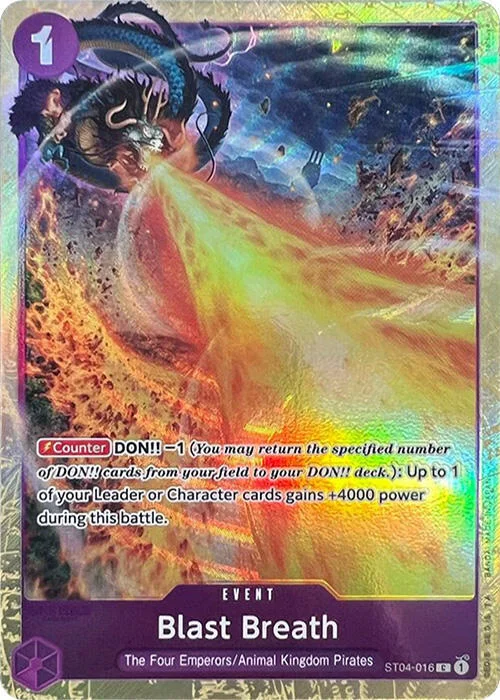 Blast Breath, One Piece Promotion Cards ST04-016