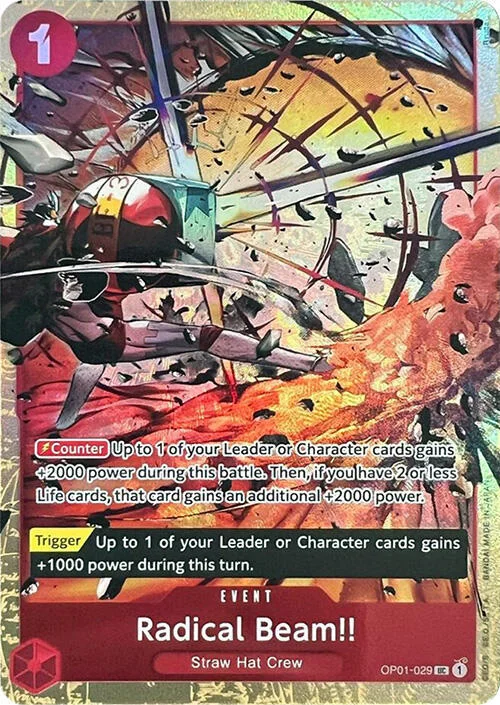 Radical Beam!!, One Piece Promotion Cards OP01-029