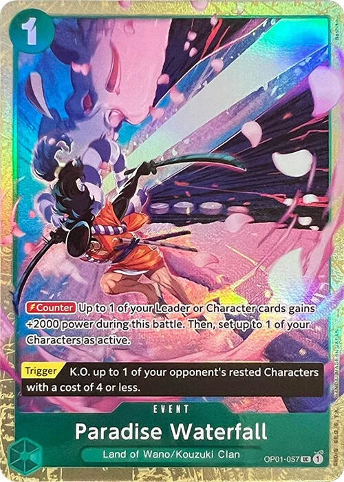 Paradise Waterfall, One Piece Promotion Cards OP01-057