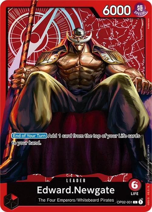 Edward.Newgate, One Piece Promotion Cards OP02-001