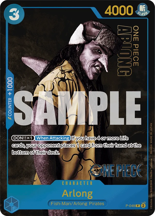 Arlong, One Piece Promotion Cards P-048