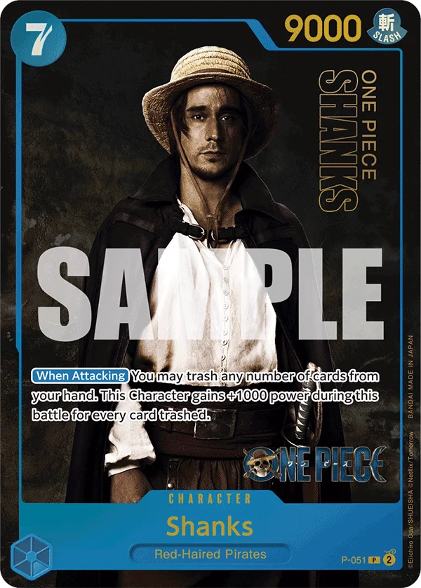 Shanks, One Piece Promotion Cards P-051