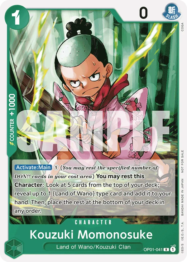 Kouzuki Momonosuke, One Piece Promotion Cards OP01-041