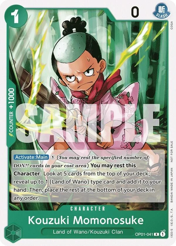 Kouzuki Momonosuke, One Piece Promotion Cards OP01-041
