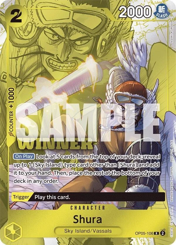 Shura, One Piece Promotion Cards OP05-106