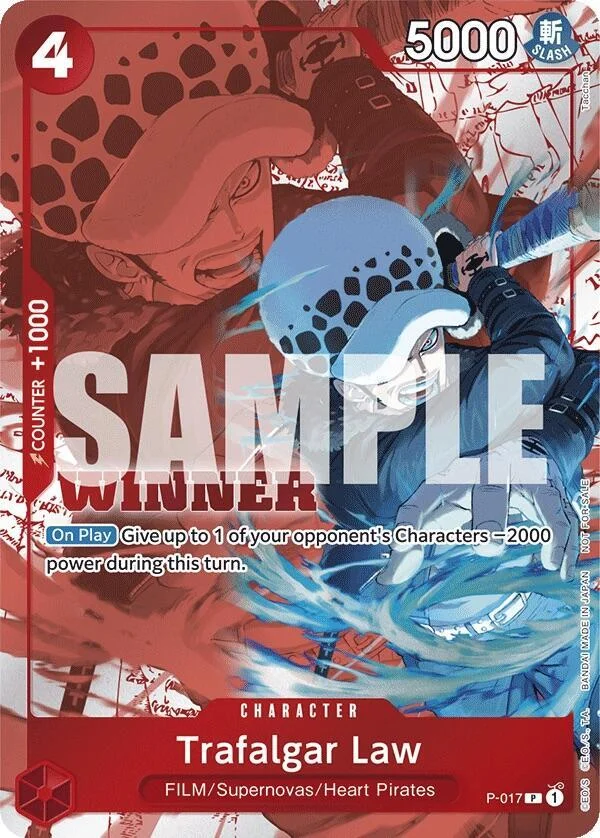 Trafalgar Law, One Piece Promotion Cards P-017