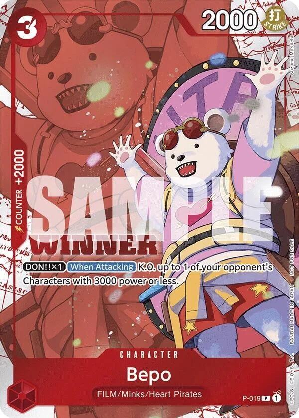 Bepo, One Piece Promotion Cards P-019