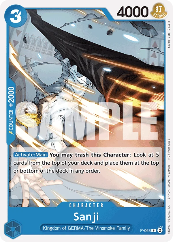 Sanji, One Piece Promotion Cards P-068