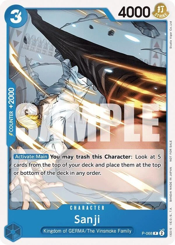 Sanji, One Piece Promotion Cards P-068