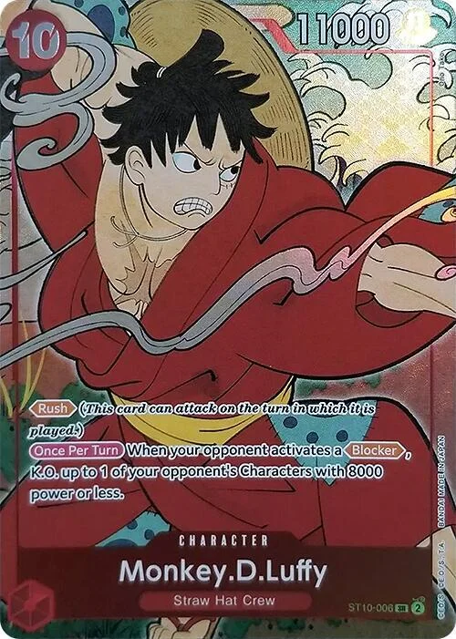 Monkey.D.Luffy, One Piece Promotion Cards ST10-006