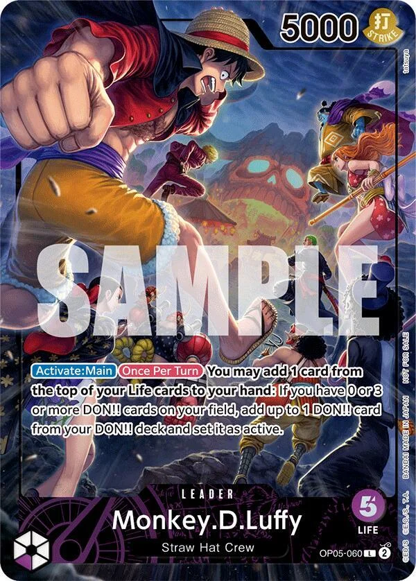 Monkey.D.Luffy, One Piece Promotion Cards OP05-060