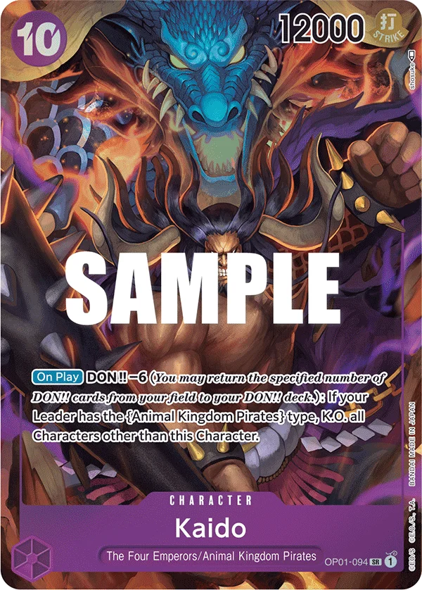 Kaido, One Piece Promotion Cards OP01-094