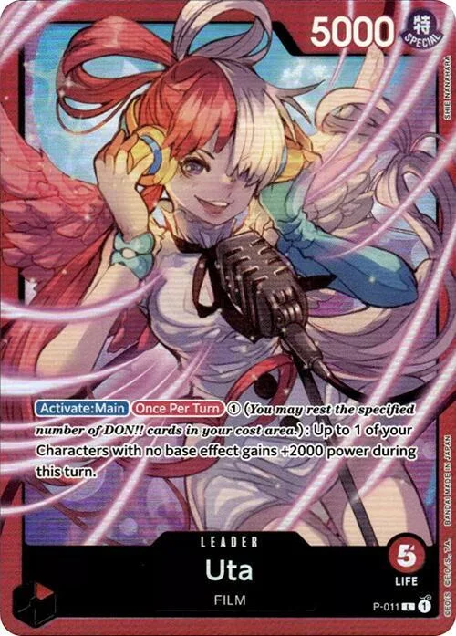 Uta, One Piece Promotion Cards P-011