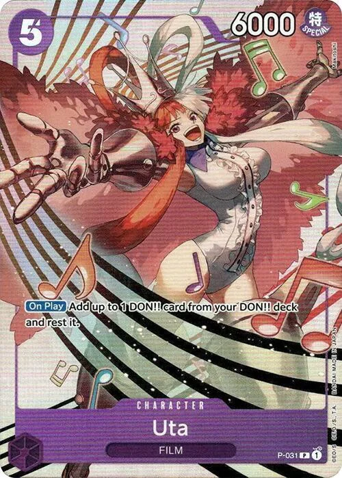 Uta, One Piece Promotion Cards P-031