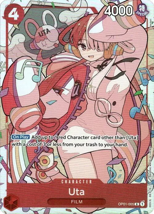Uta, One Piece Promotion Cards OP01-005