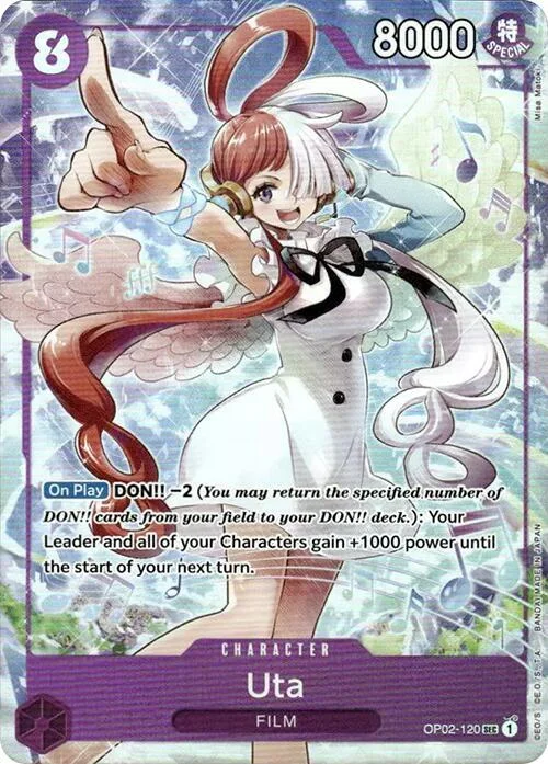 Uta, One Piece Promotion Cards OP02-120