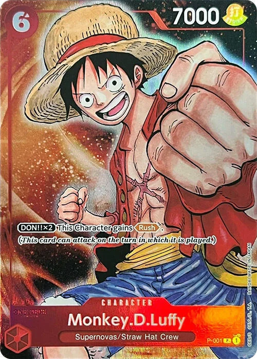 Monkey.D.Luffy, One Piece Promotion Cards P-001