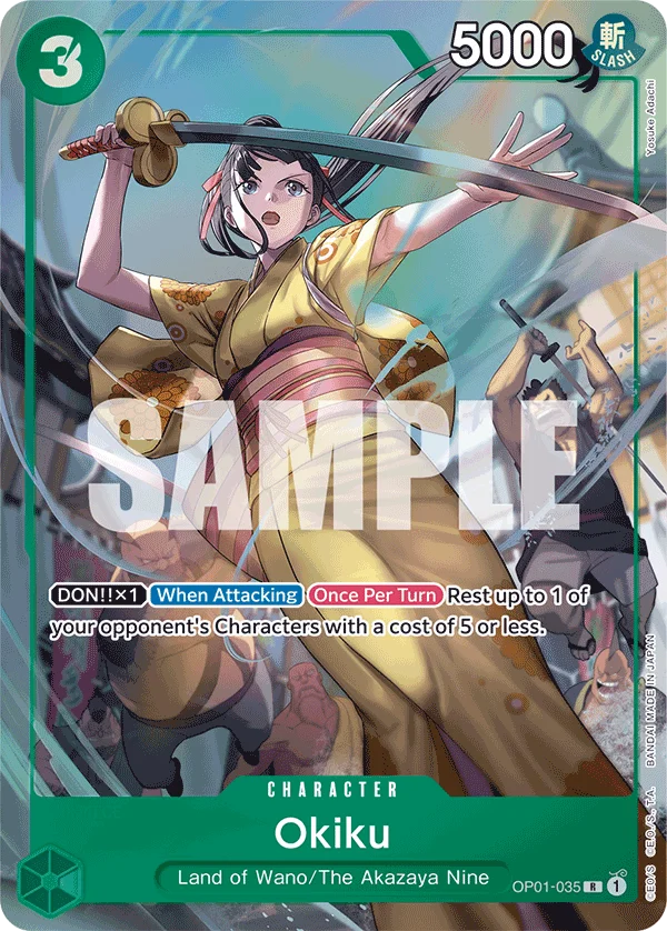 Okiku, One Piece Promotion Cards OP01-035