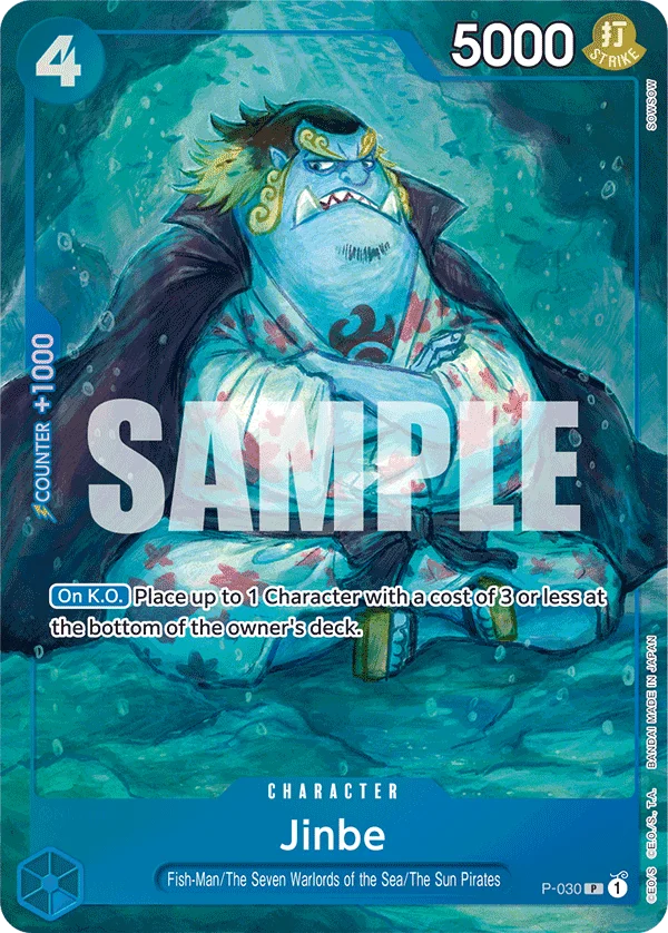 Jinbe, One Piece Promotion Cards P-030
