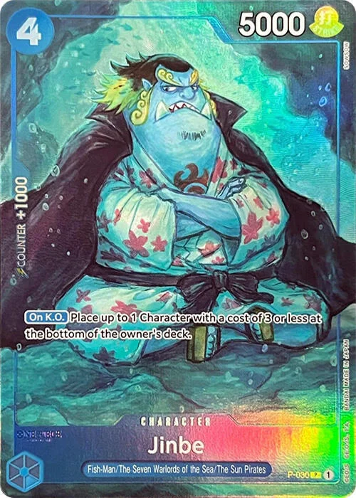 Jinbe, One Piece Promotion Cards P-030