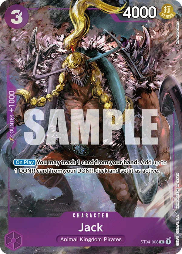 Jack, One Piece Promotion Cards ST04-008