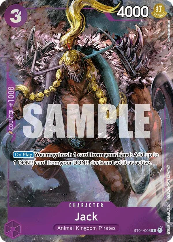 Jack, One Piece Promotion Cards ST04-008