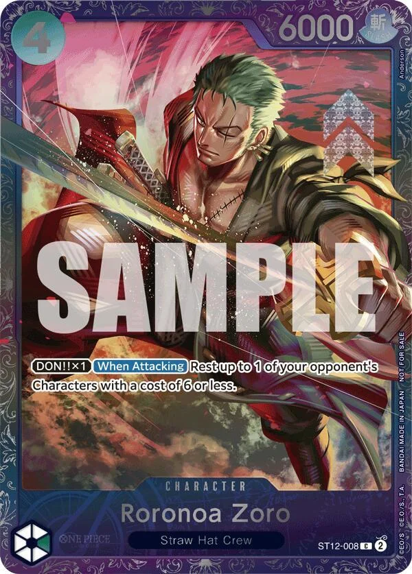 Roronoa Zoro, One Piece Promotion Cards ST12-008