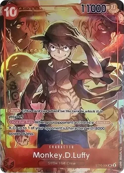 Monkey.D.Luffy, One Piece Promotion Cards ST10-006