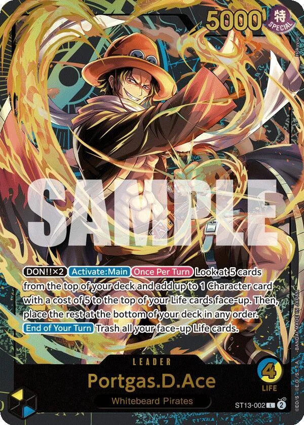Portgas.D.Ace, One Piece Promotion Cards ST13-002