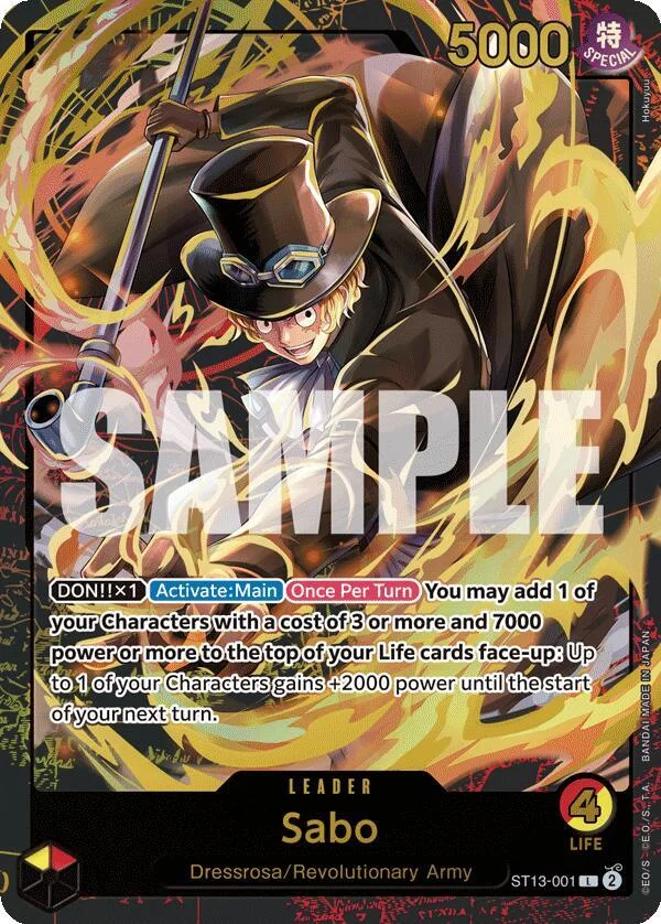 Sabo, One Piece Promotion Cards ST13-001