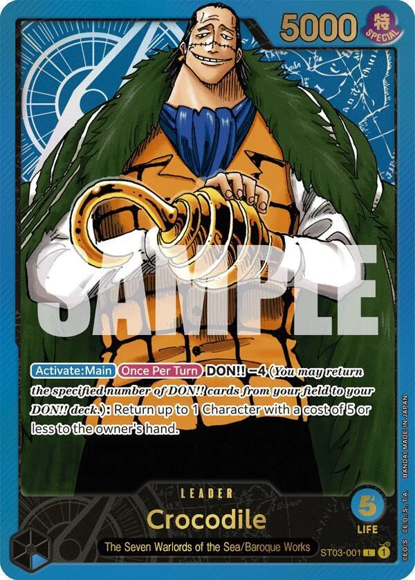 Crocodile, One Piece Promotion Cards ST03-001