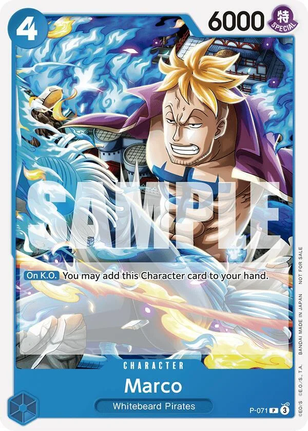 Marco, One Piece Promotion Cards P-071
