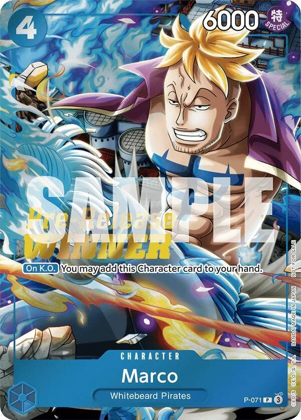 Marco, One Piece Promotion Cards P-071