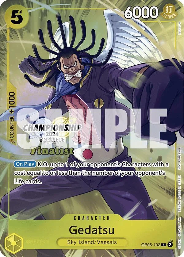 Gedatsu, One Piece Promotion Cards OP05-102