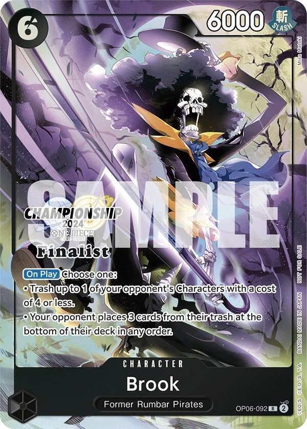 Brook, One Piece Promotion Cards OP06-092