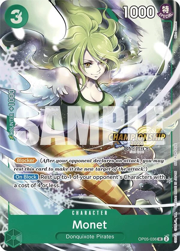 Monet, One Piece Promotion Cards OP05-036