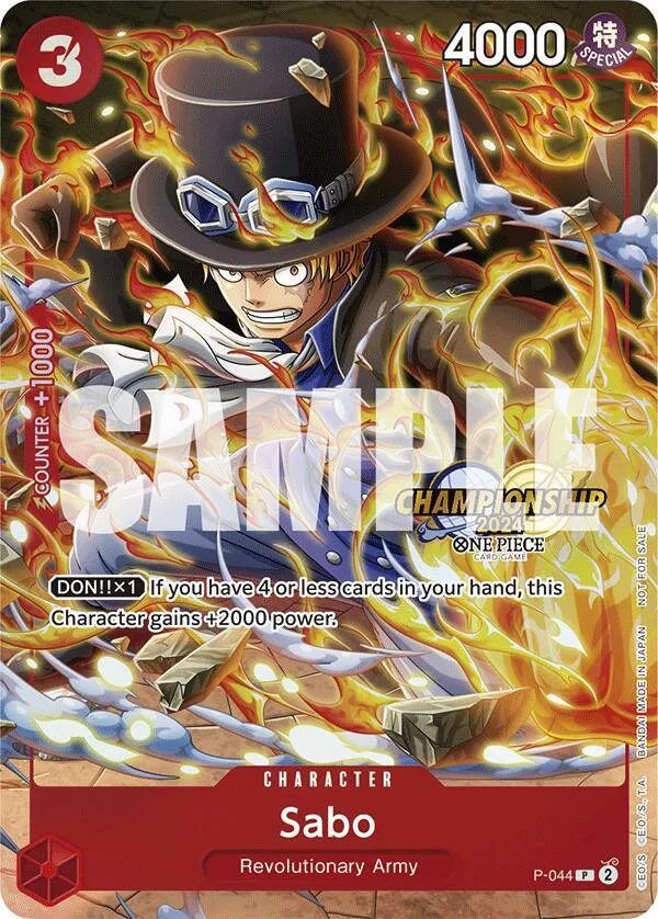 Sabo, One Piece Promotion Cards P-044