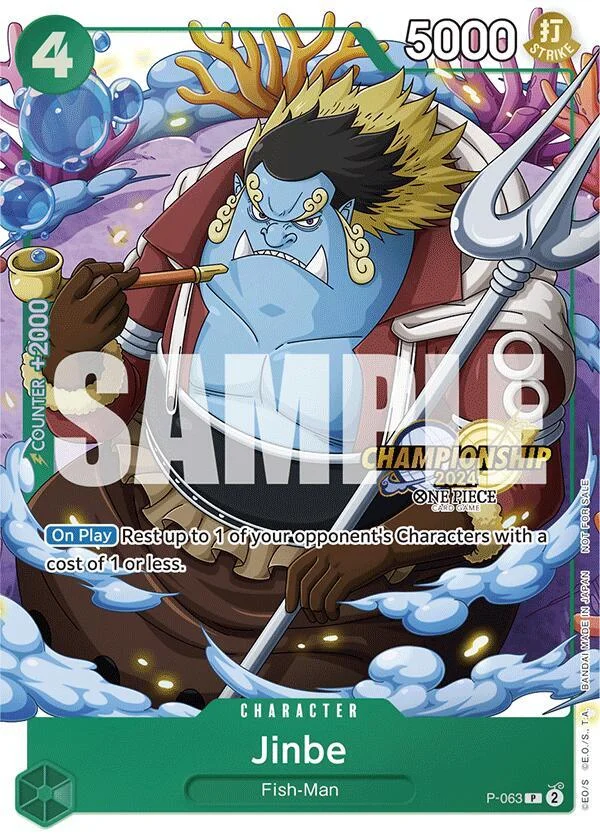 Jinbe, One Piece Promotion Cards P-063