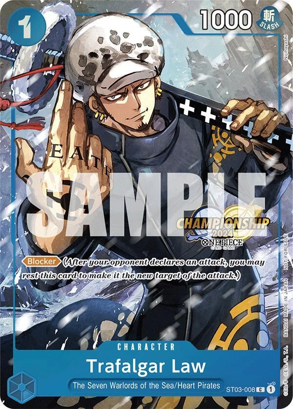 Trafalgar Law, One Piece Promotion Cards ST03-008