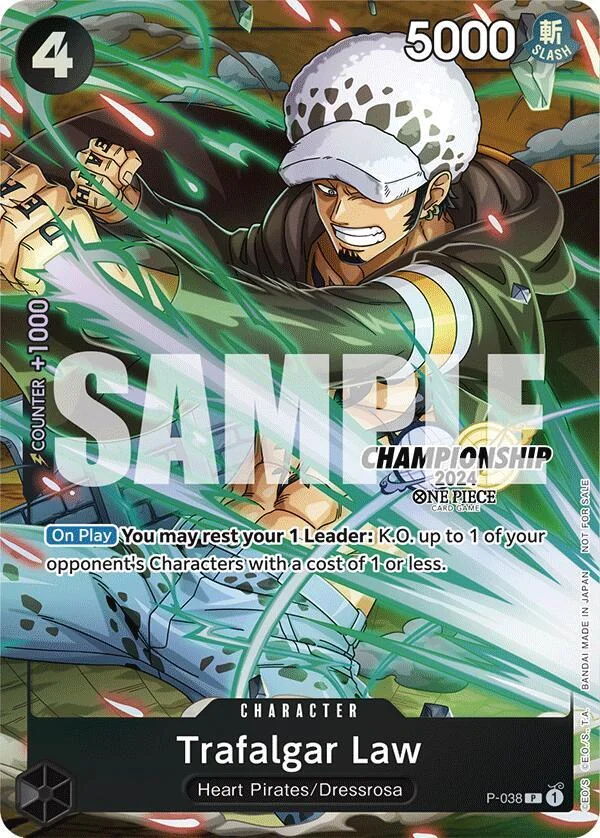 Trafalgar Law, One Piece Promotion Cards P-038