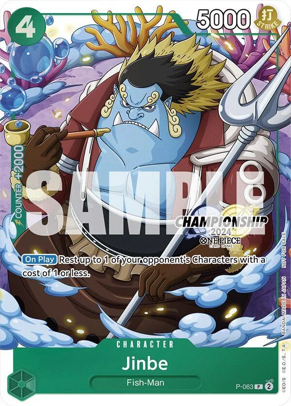 Jinbe, One Piece Promotion Cards P-063