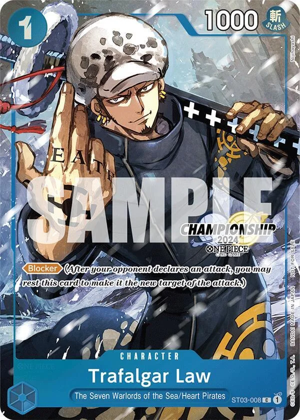 Trafalgar Law, One Piece Promotion Cards ST03-008