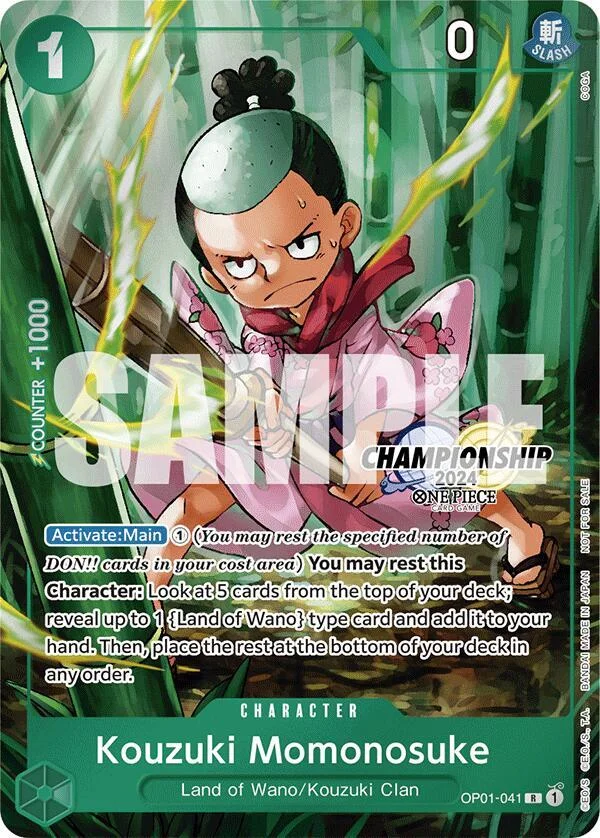 Kouzuki Momonosuke, One Piece Promotion Cards OP01-041