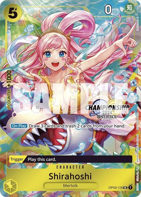 Shirahoshi, One Piece Promotion Cards OP03-116
