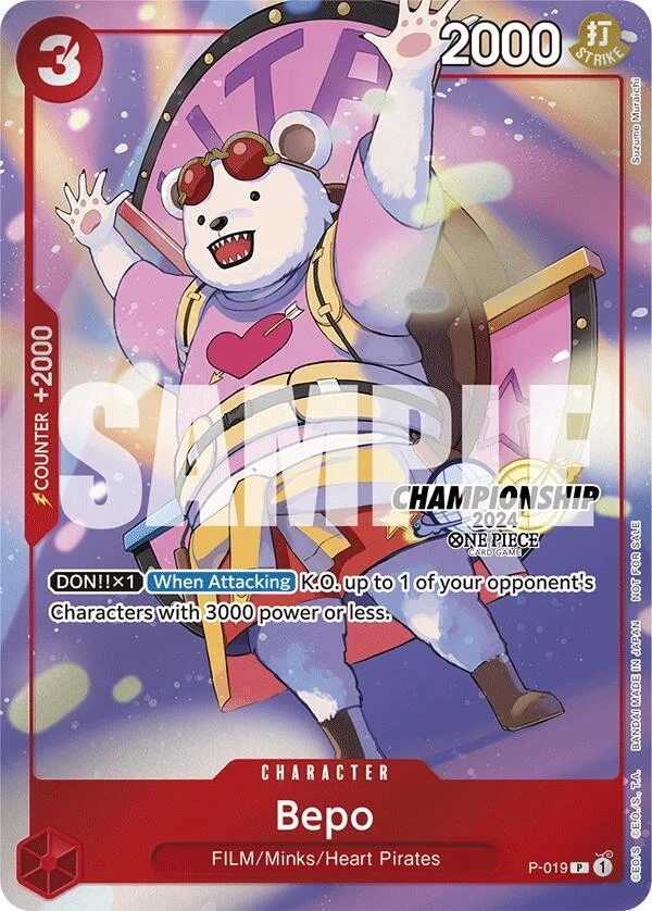 Bepo, One Piece Promotion Cards P-019